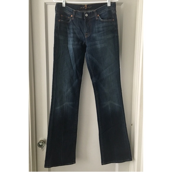 7 For All Mankind Long Legs Bootcut Denim Jeans - Picture 7 of 8